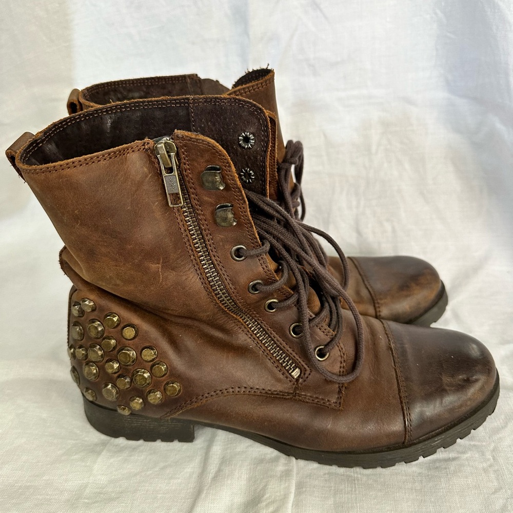 Aldo Alodia Brown Leather Boots